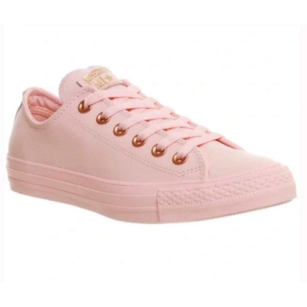 Converse Women Leather Chuck Taylor All Star Low Lux Sneaker Shoes Pink MEN5/WO7